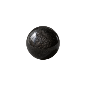 Stardust — Collier à perle flottante en obsidienne à reflets argentés