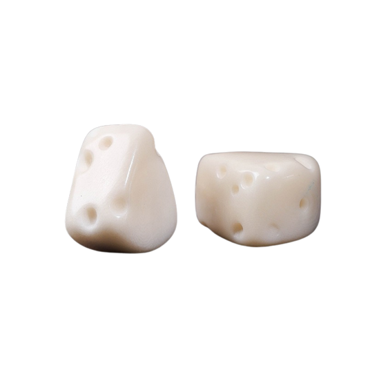 Vegetable Ivory Charm for Custom Jewelry Cheese Slice