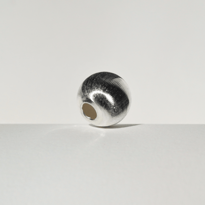 925 silver bead, cat's eye bead, hollow silver charm, brushed finish silver bead, silver jewelry DIY, sterling silver gift, investment silver accessory, nickel-free silver component, silver charm bracelet parts_silver_3