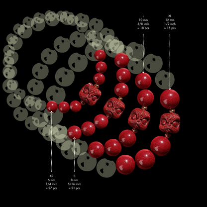 Cinnabar-Bracelet-Awaken-Lion-awaken-lion-variants-side-by-side-dimensions