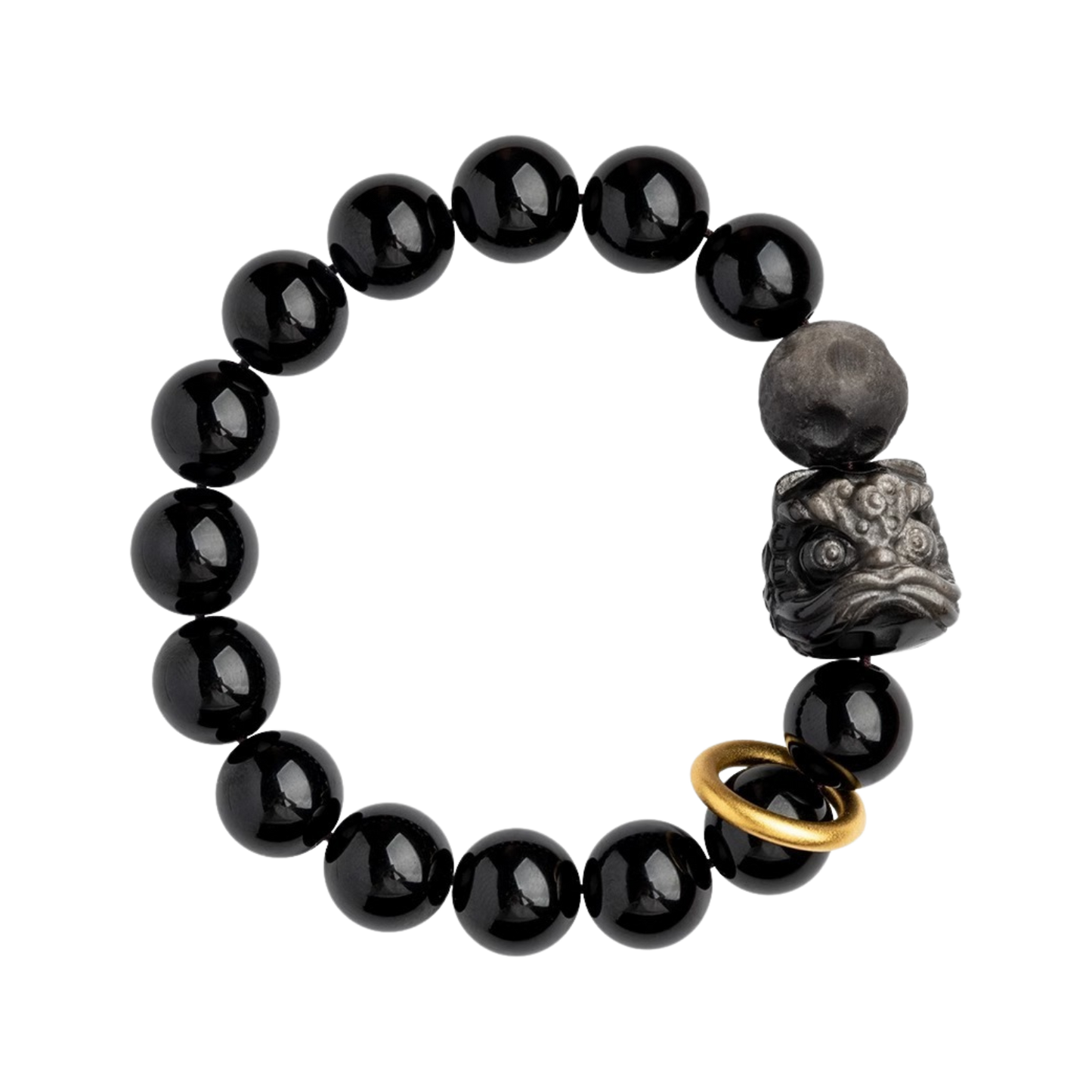 Unisex-Obsidian-Bracelet-Awaken-Lion