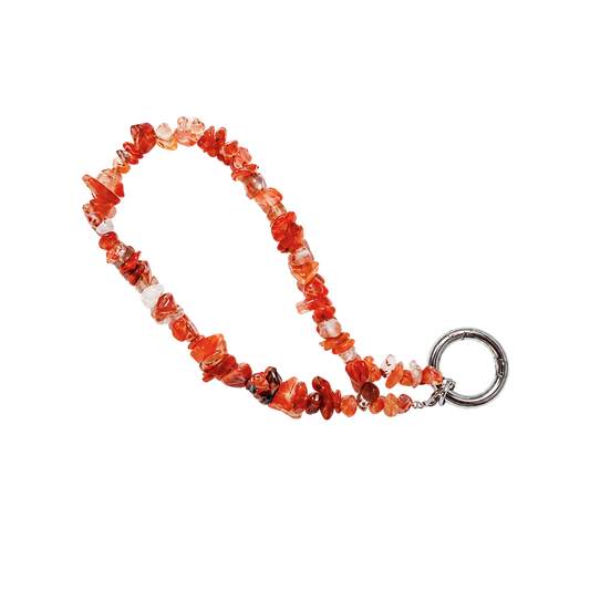 beaubeaboo red agate phone charm cover