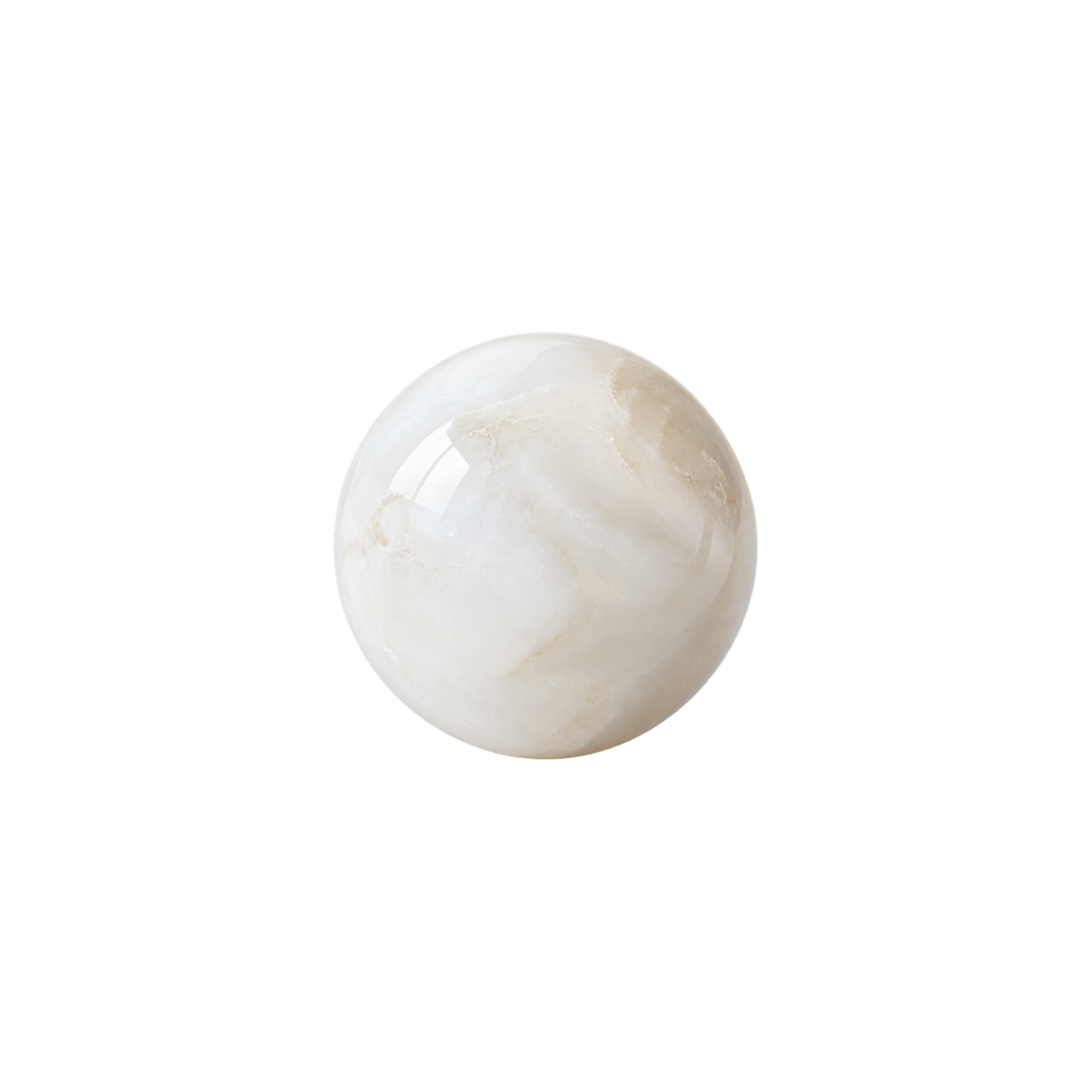 Floating Bead Choker Blanc de Blancs avec perle de quartz neige