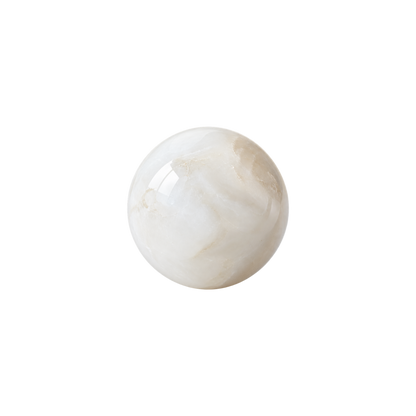 Floating Bead Choker Blanc de Blancs avec perle de quartz neige