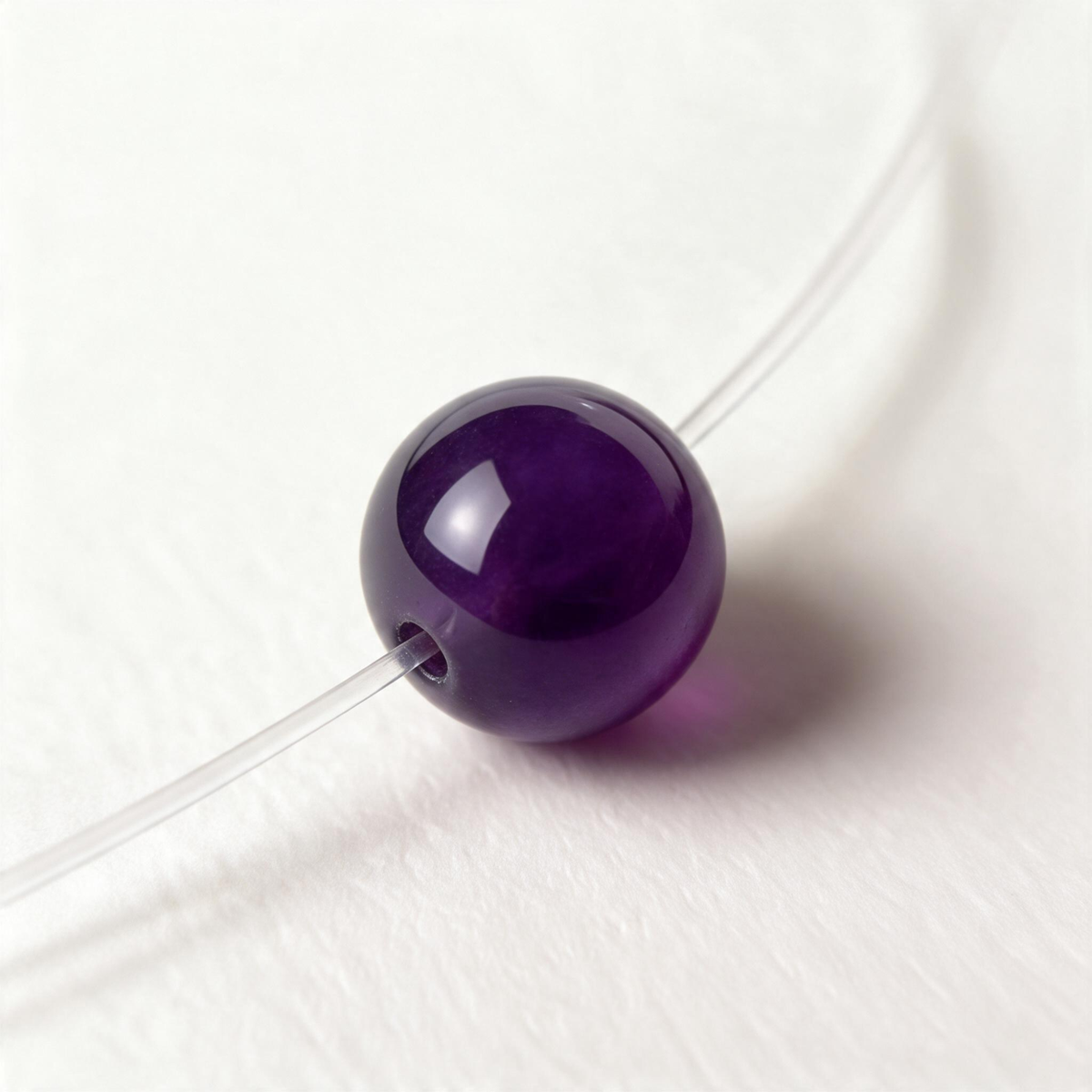 Nebula | Collier à perle flottante en améthyste