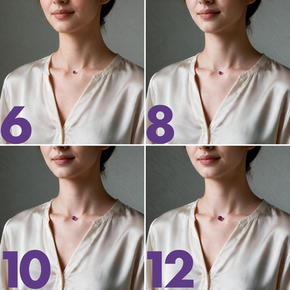 Nebula | Collier à perle flottante en améthyste
