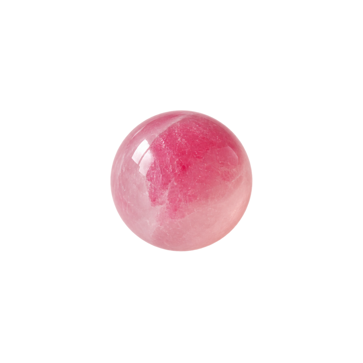Floating Bead Choker Rosé avec perle de calcédoine rose