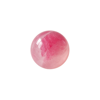 Floating Bead Choker Rosé avec perle de calcédoine rose