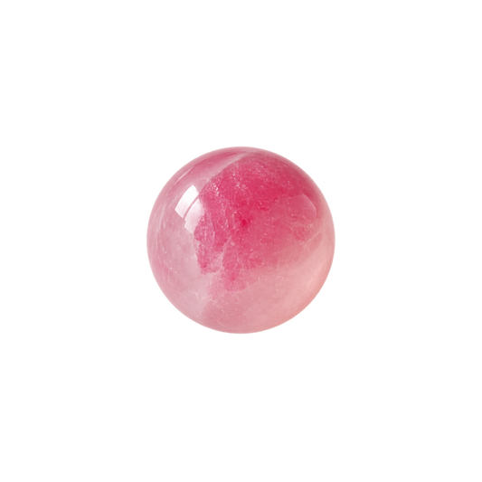 Floating Bead Choker Rosé avec perle de calcédoine rose