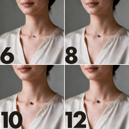 Twilight — Collier à perle flottante en quartz fumé